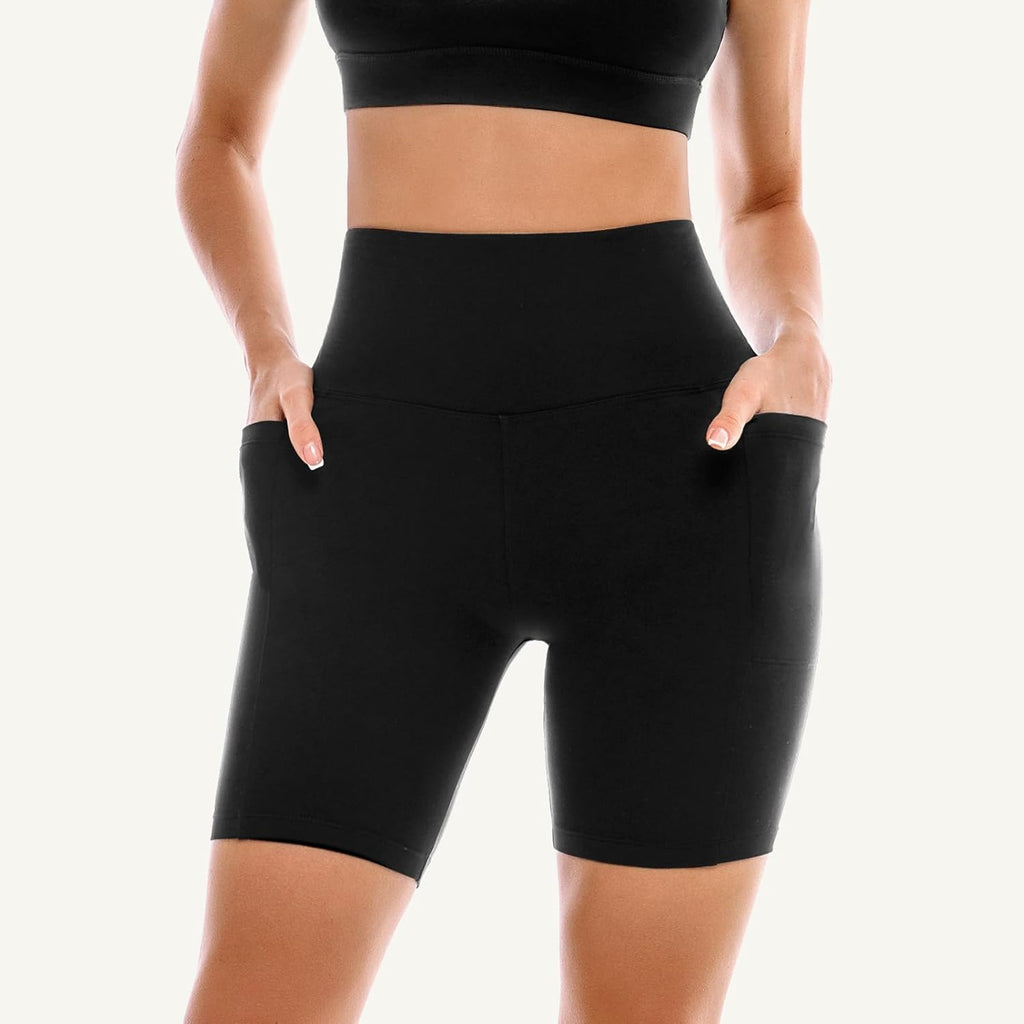 Elevate Your Workout with Our 2 Pack of High Waisted Women's Biker Shorts - Perfect for Running, Gym, and Everyday Comfort!